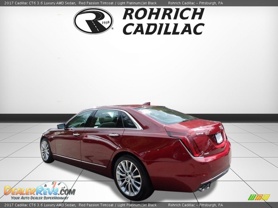 2017 Cadillac CT6 3.6 Luxury AWD Sedan Red Passion Tintcoat / Light Platinum/Jet Black Photo #3