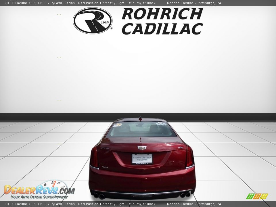 2017 Cadillac CT6 3.6 Luxury AWD Sedan Red Passion Tintcoat / Light Platinum/Jet Black Photo #4