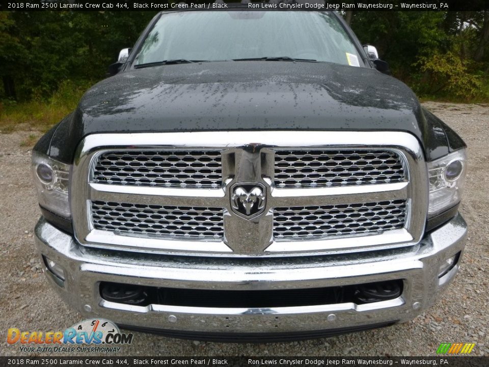 2018 Ram 2500 Laramie Crew Cab 4x4 Black Forest Green Pearl / Black Photo #8