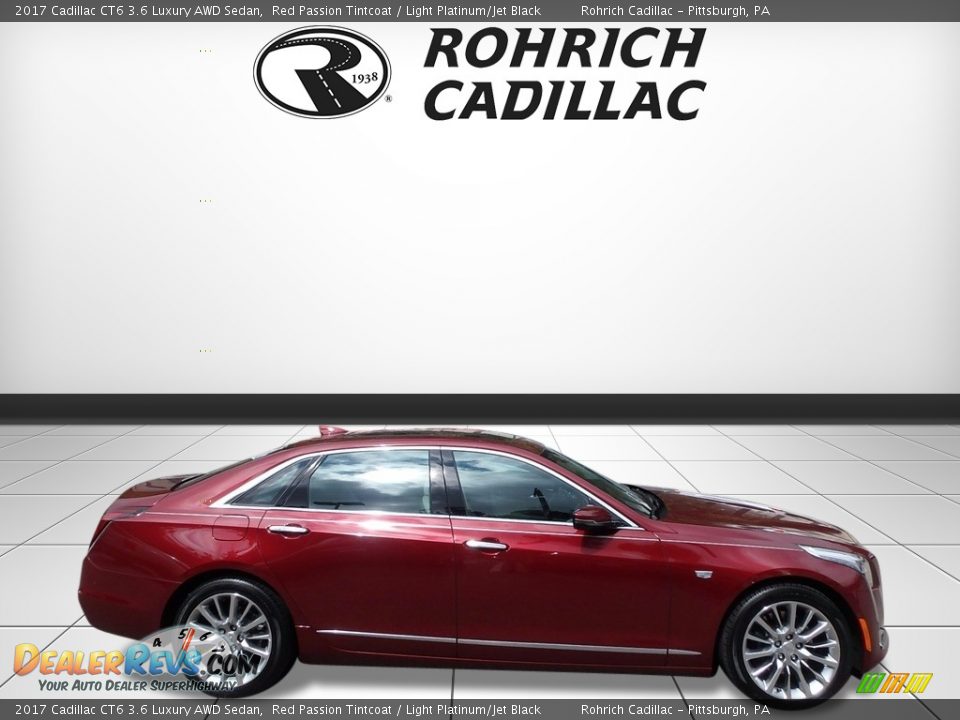 2017 Cadillac CT6 3.6 Luxury AWD Sedan Red Passion Tintcoat / Light Platinum/Jet Black Photo #6