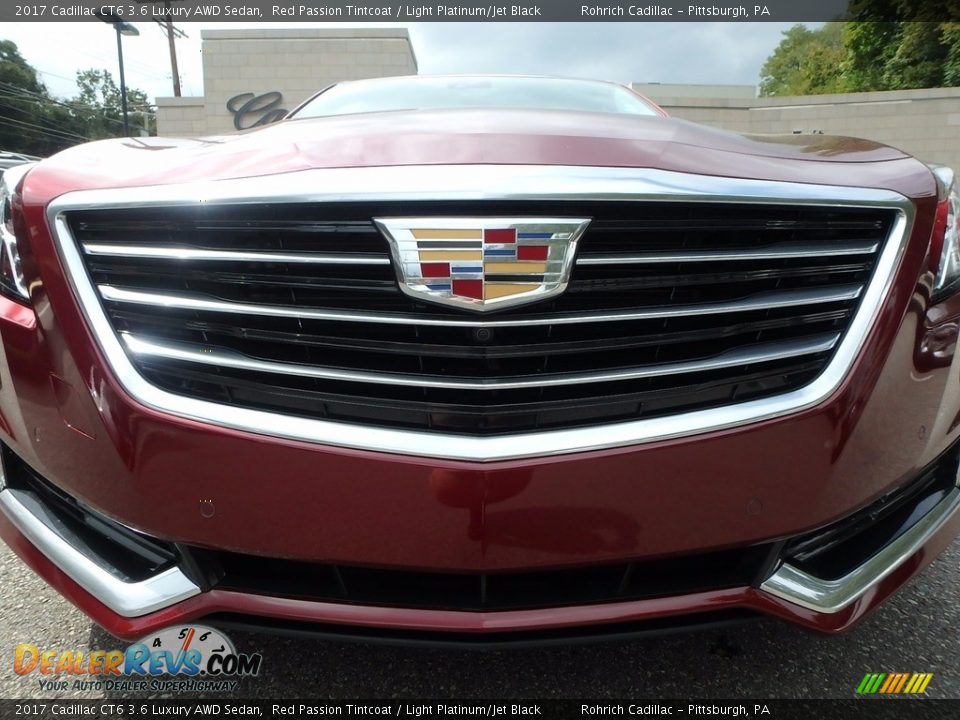 2017 Cadillac CT6 3.6 Luxury AWD Sedan Red Passion Tintcoat / Light Platinum/Jet Black Photo #9