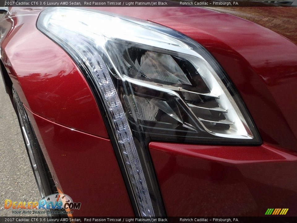 2017 Cadillac CT6 3.6 Luxury AWD Sedan Red Passion Tintcoat / Light Platinum/Jet Black Photo #10