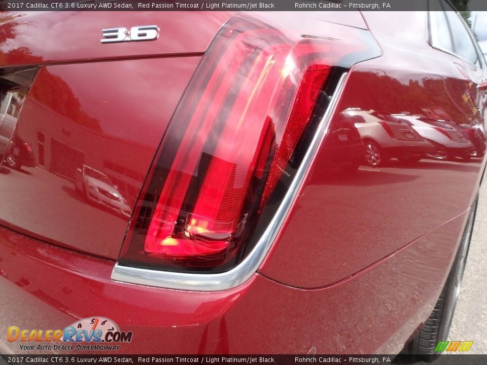2017 Cadillac CT6 3.6 Luxury AWD Sedan Red Passion Tintcoat / Light Platinum/Jet Black Photo #11