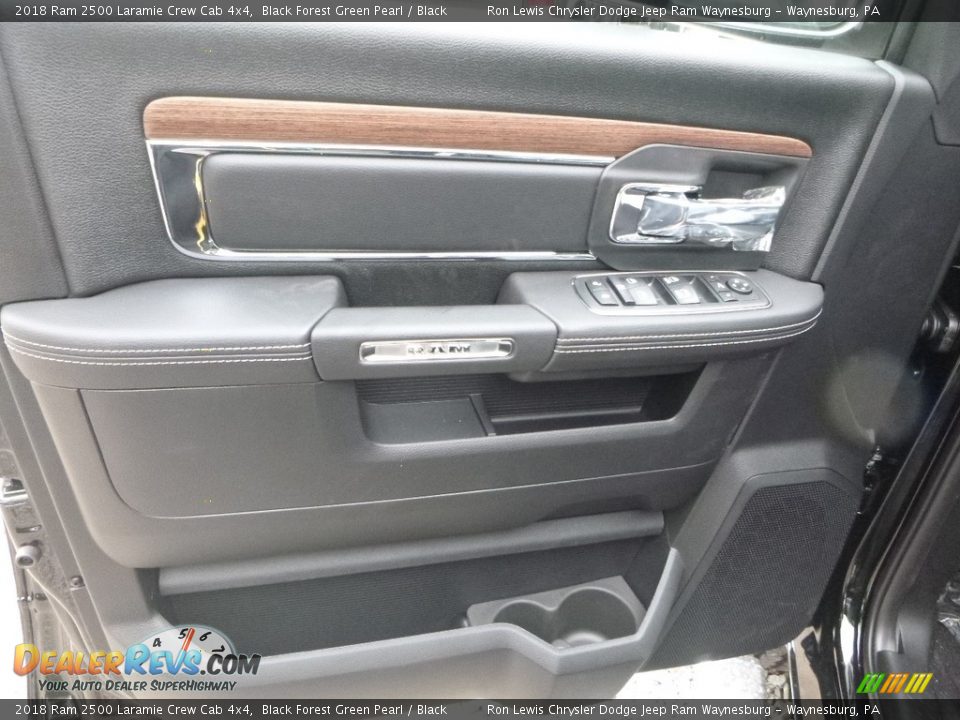 2018 Ram 2500 Laramie Crew Cab 4x4 Black Forest Green Pearl / Black Photo #15