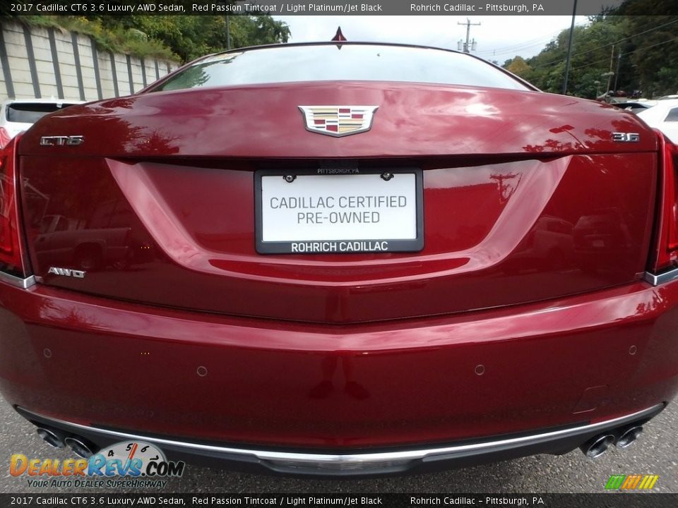 2017 Cadillac CT6 3.6 Luxury AWD Sedan Red Passion Tintcoat / Light Platinum/Jet Black Photo #13