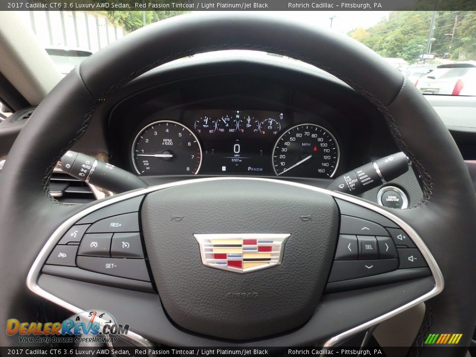 2017 Cadillac CT6 3.6 Luxury AWD Sedan Red Passion Tintcoat / Light Platinum/Jet Black Photo #15