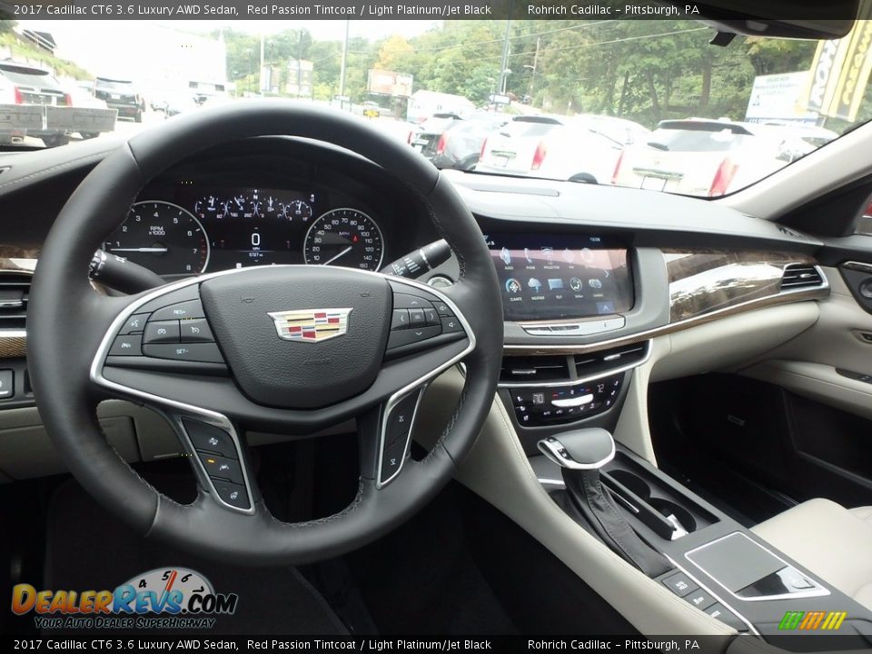 2017 Cadillac CT6 3.6 Luxury AWD Sedan Red Passion Tintcoat / Light Platinum/Jet Black Photo #16