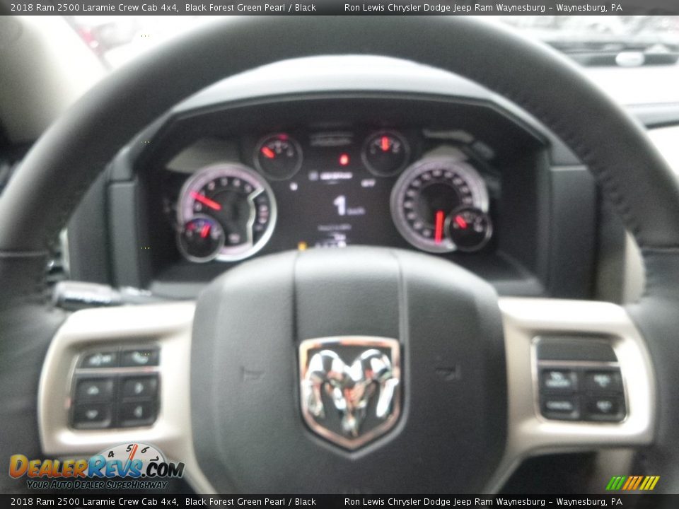 2018 Ram 2500 Laramie Crew Cab 4x4 Black Forest Green Pearl / Black Photo #20