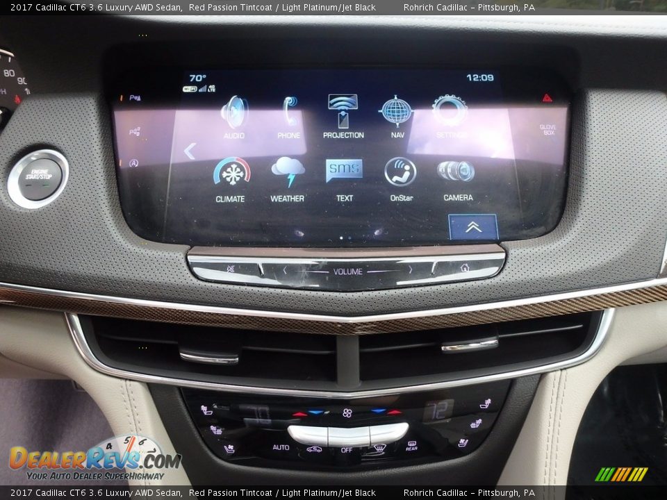 2017 Cadillac CT6 3.6 Luxury AWD Sedan Red Passion Tintcoat / Light Platinum/Jet Black Photo #18