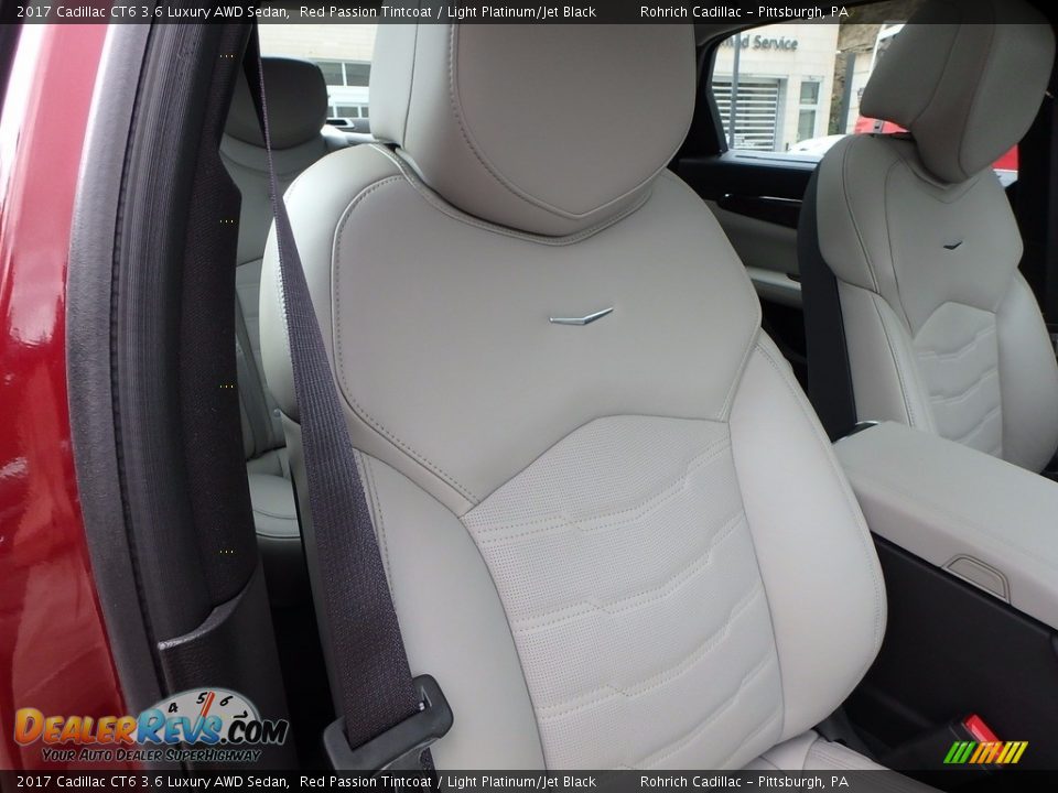 2017 Cadillac CT6 3.6 Luxury AWD Sedan Red Passion Tintcoat / Light Platinum/Jet Black Photo #19