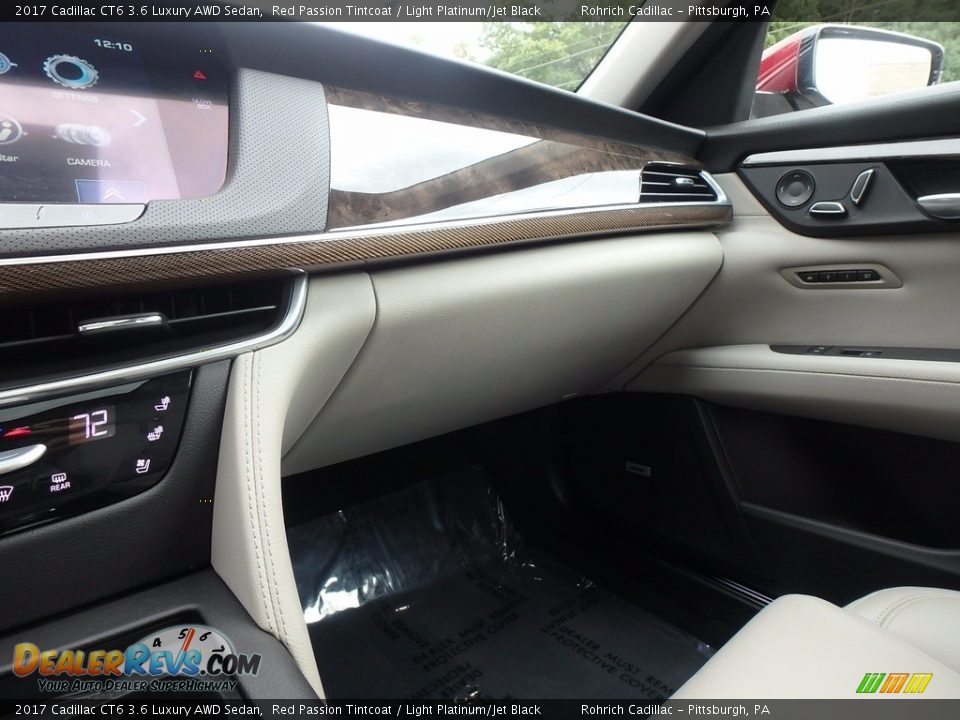 2017 Cadillac CT6 3.6 Luxury AWD Sedan Red Passion Tintcoat / Light Platinum/Jet Black Photo #21