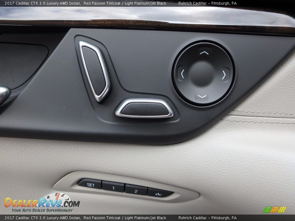 2017 Cadillac CT6 3.6 Luxury AWD Sedan Red Passion Tintcoat / Light Platinum/Jet Black Photo #23