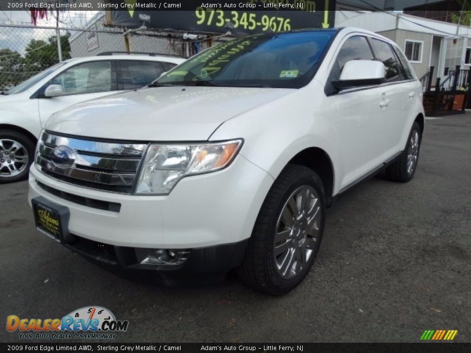 2009 Ford Edge Limited AWD Sterling Grey Metallic / Camel Photo #3