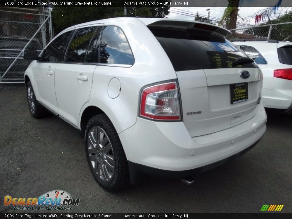 2009 Ford Edge Limited AWD Sterling Grey Metallic / Camel Photo #4