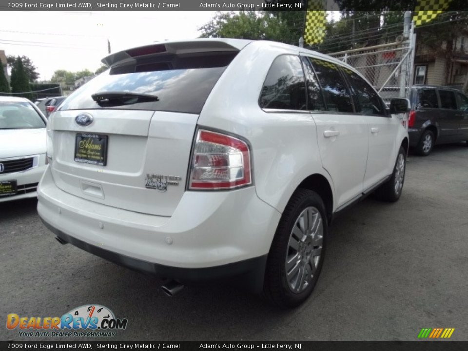2009 Ford Edge Limited AWD Sterling Grey Metallic / Camel Photo #6