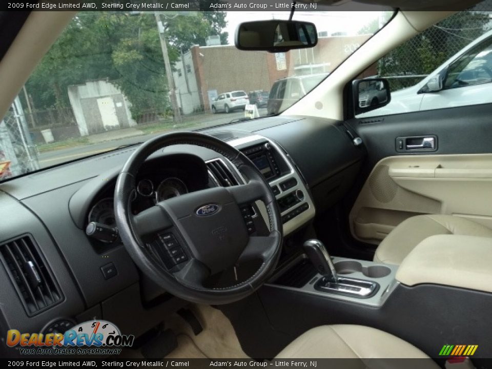 2009 Ford Edge Limited AWD Sterling Grey Metallic / Camel Photo #11