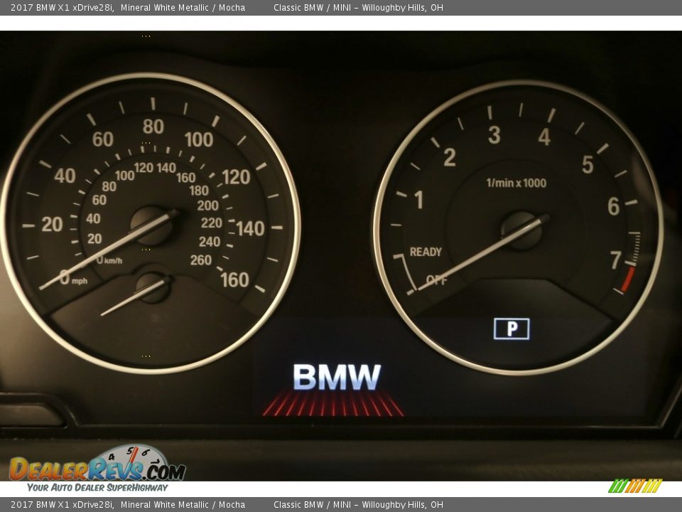 2017 BMW X1 xDrive28i Mineral White Metallic / Mocha Photo #10