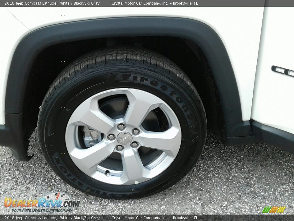 2018 Jeep Compass Latitude White / Black/Ski Gray Photo #20