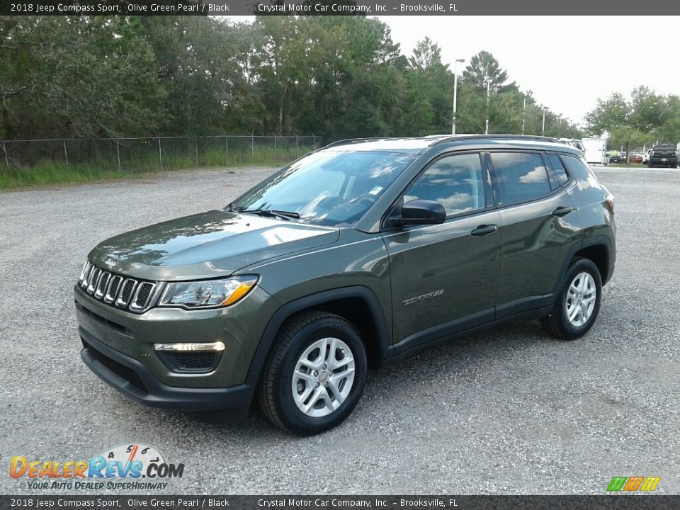 2018 Jeep Compass Sport Olive Green Pearl / Black Photo #1