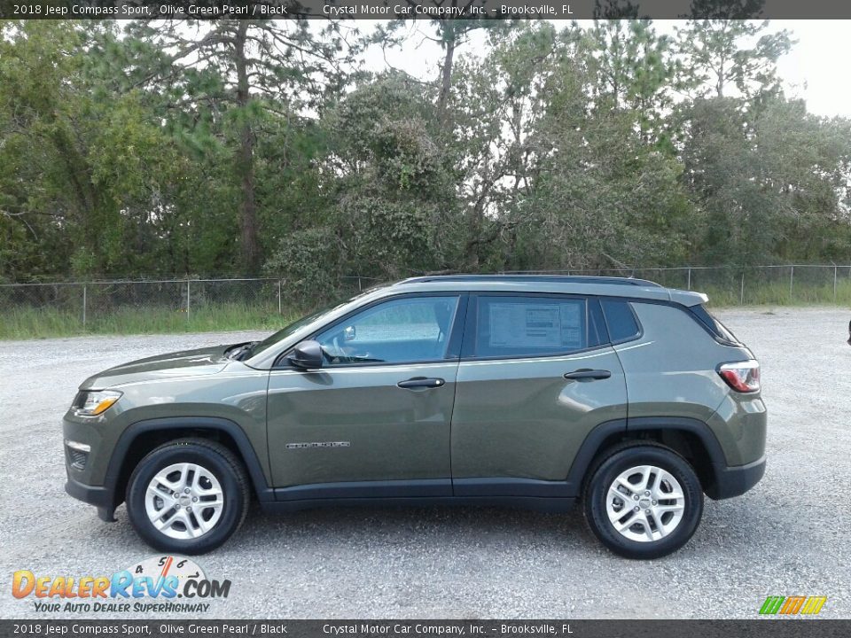 2018 Jeep Compass Sport Olive Green Pearl / Black Photo #2