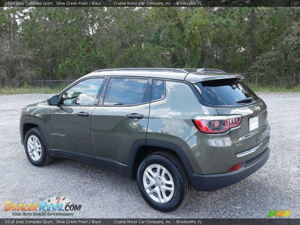 2018 Jeep Compass Sport Olive Green Pearl / Black Photo #3