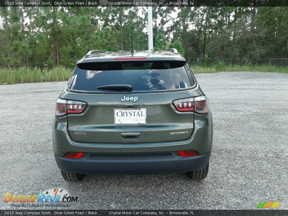2018 Jeep Compass Sport Olive Green Pearl / Black Photo #4