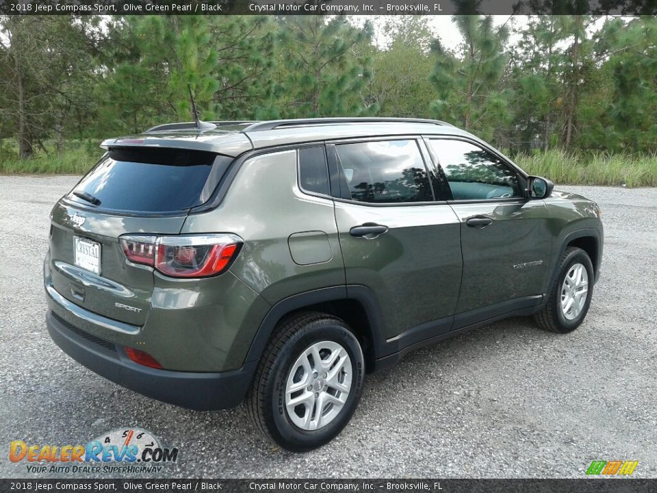 2018 Jeep Compass Sport Olive Green Pearl / Black Photo #5