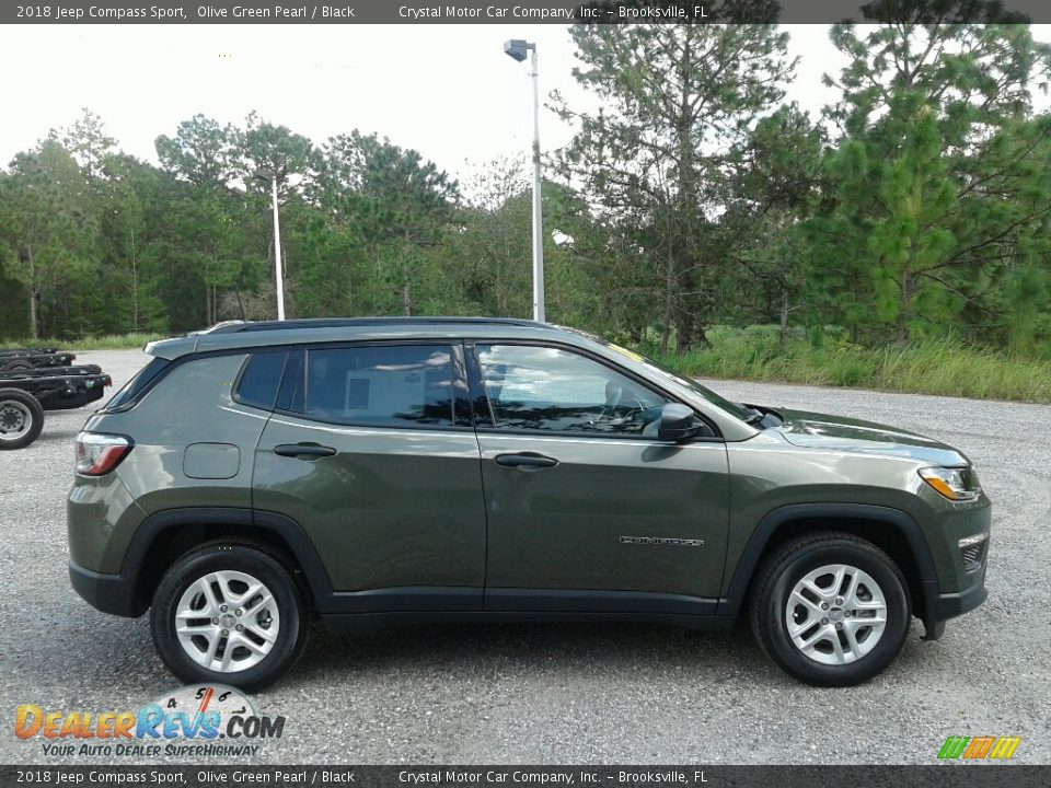 2018 Jeep Compass Sport Olive Green Pearl / Black Photo #6