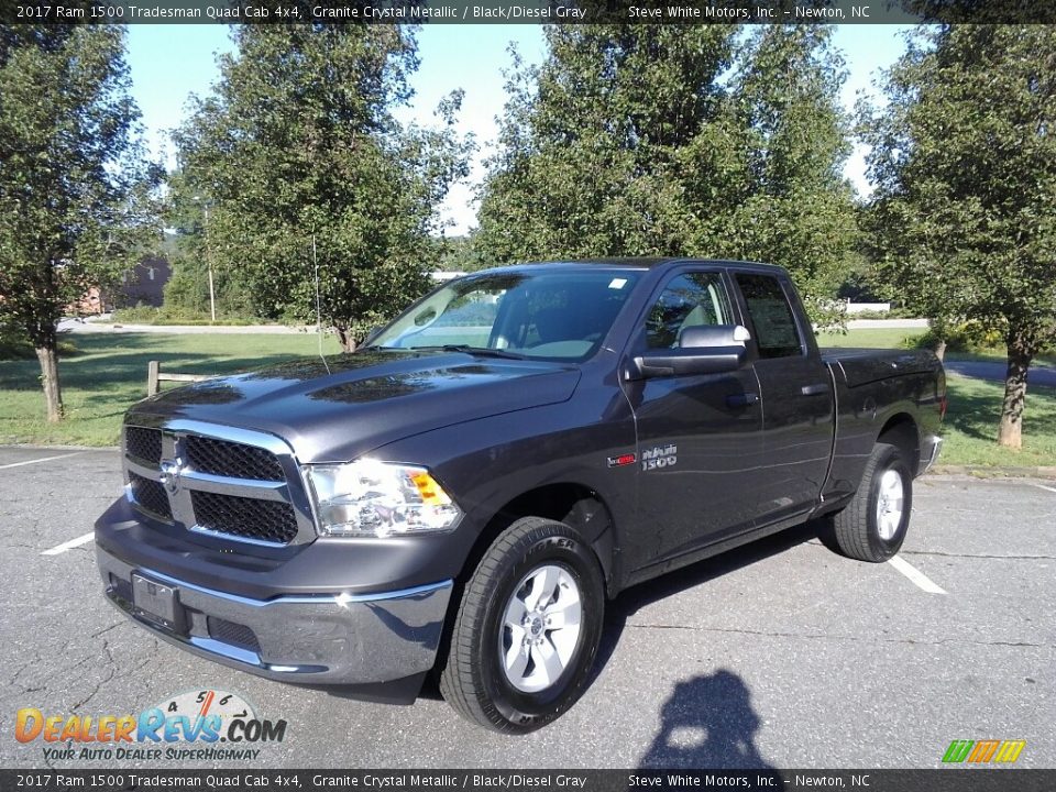Front 3/4 View of 2017 Ram 1500 Tradesman Quad Cab 4x4 Photo #2