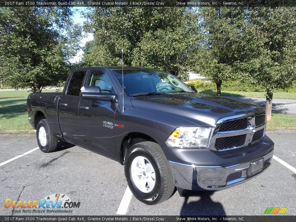2017 Ram 1500 Tradesman Quad Cab 4x4 Granite Crystal Metallic / Black/Diesel Gray Photo #4