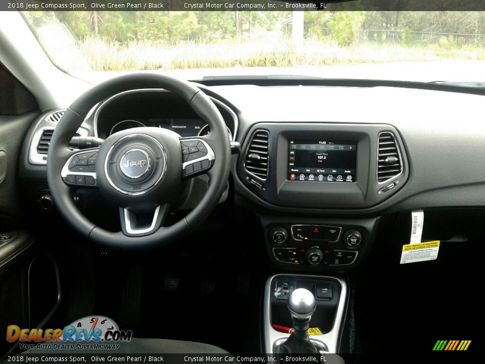 2018 Jeep Compass Sport Olive Green Pearl / Black Photo #13