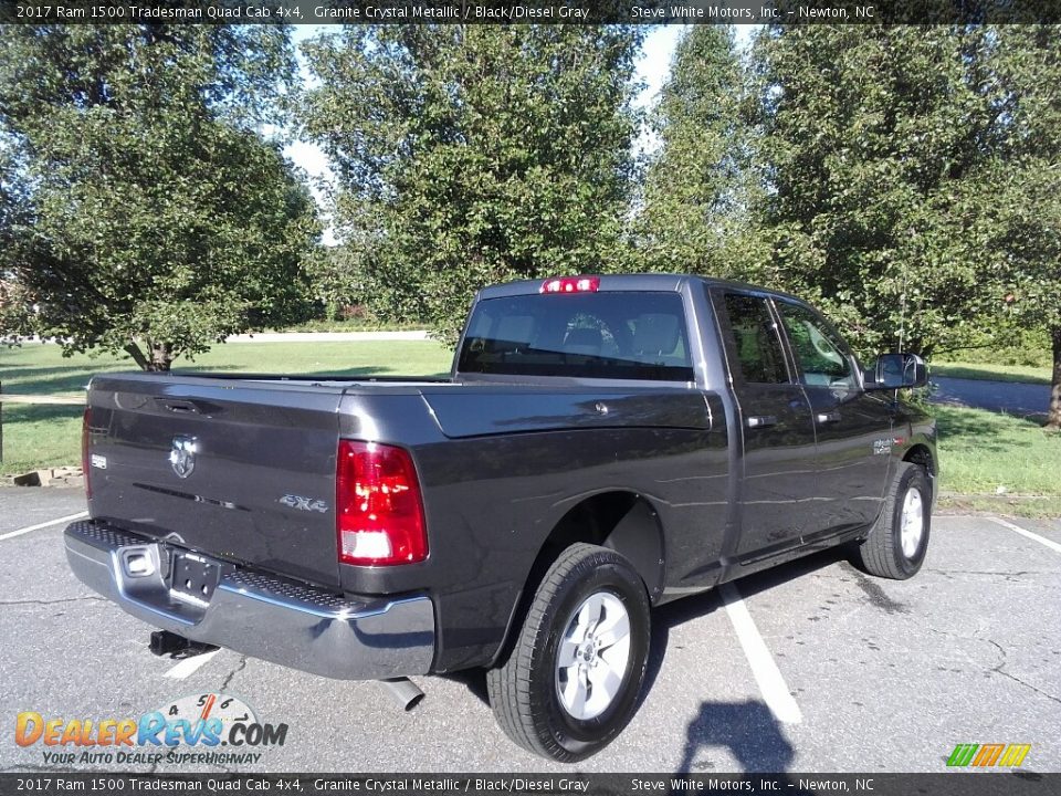 2017 Ram 1500 Tradesman Quad Cab 4x4 Granite Crystal Metallic / Black/Diesel Gray Photo #6