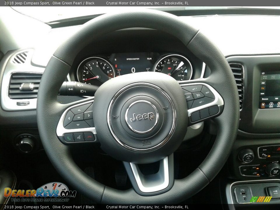 2018 Jeep Compass Sport Olive Green Pearl / Black Photo #14