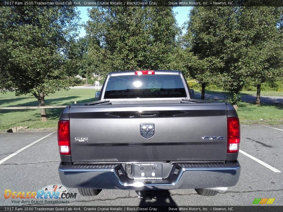 2017 Ram 1500 Tradesman Quad Cab 4x4 Granite Crystal Metallic / Black/Diesel Gray Photo #7