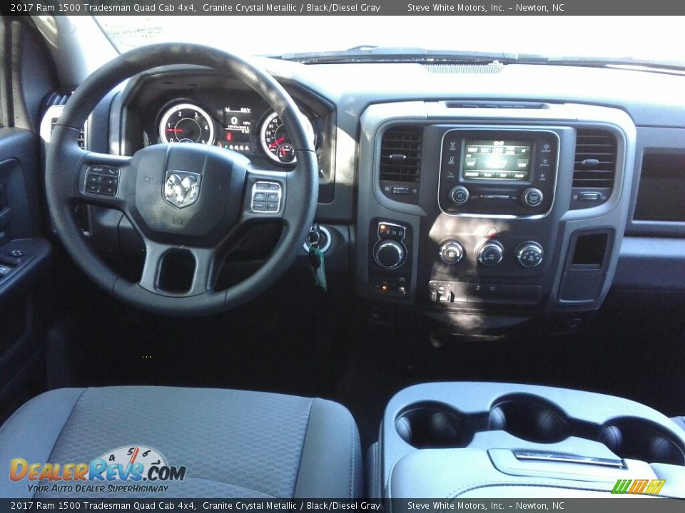 2017 Ram 1500 Tradesman Quad Cab 4x4 Granite Crystal Metallic / Black/Diesel Gray Photo #15