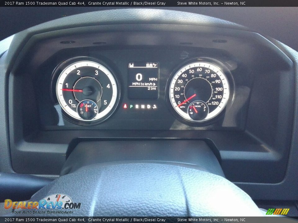 2017 Ram 1500 Tradesman Quad Cab 4x4 Granite Crystal Metallic / Black/Diesel Gray Photo #18