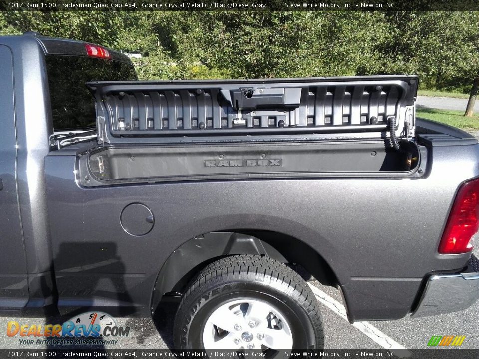 2017 Ram 1500 Tradesman Quad Cab 4x4 Granite Crystal Metallic / Black/Diesel Gray Photo #25