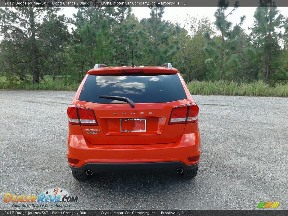2017 Dodge Journey SXT Blood Orange / Black Photo #4