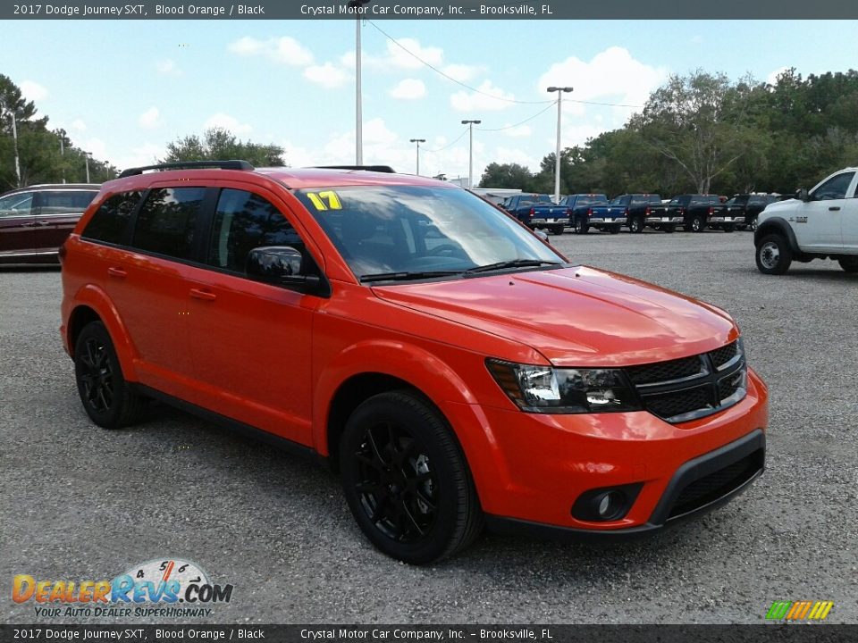 2017 Dodge Journey SXT Blood Orange / Black Photo #7