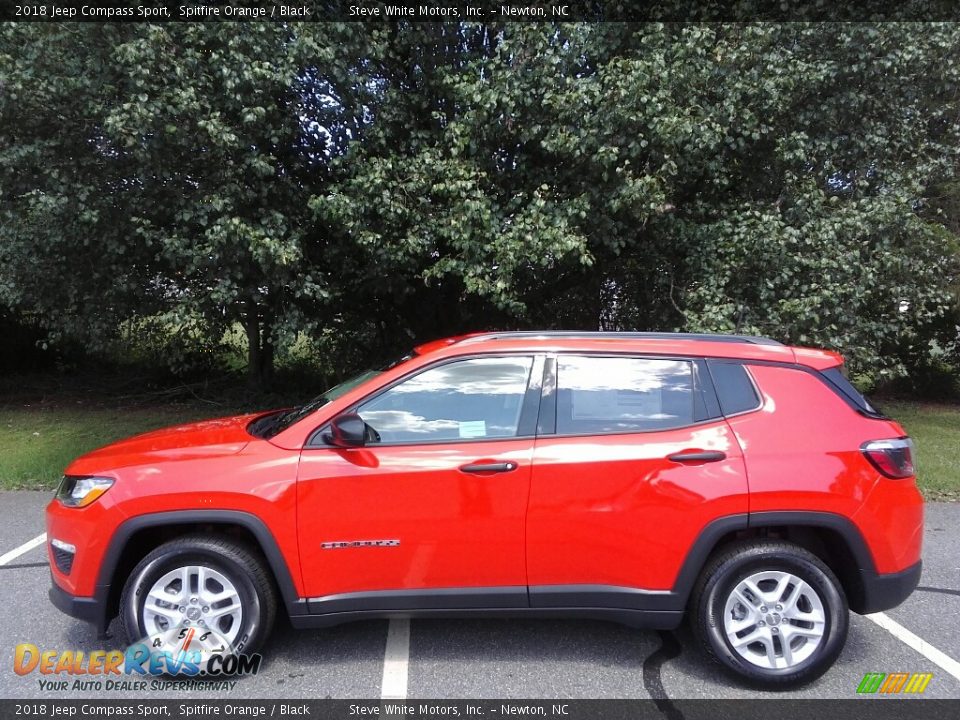 2018 Jeep Compass Sport Spitfire Orange / Black Photo #1