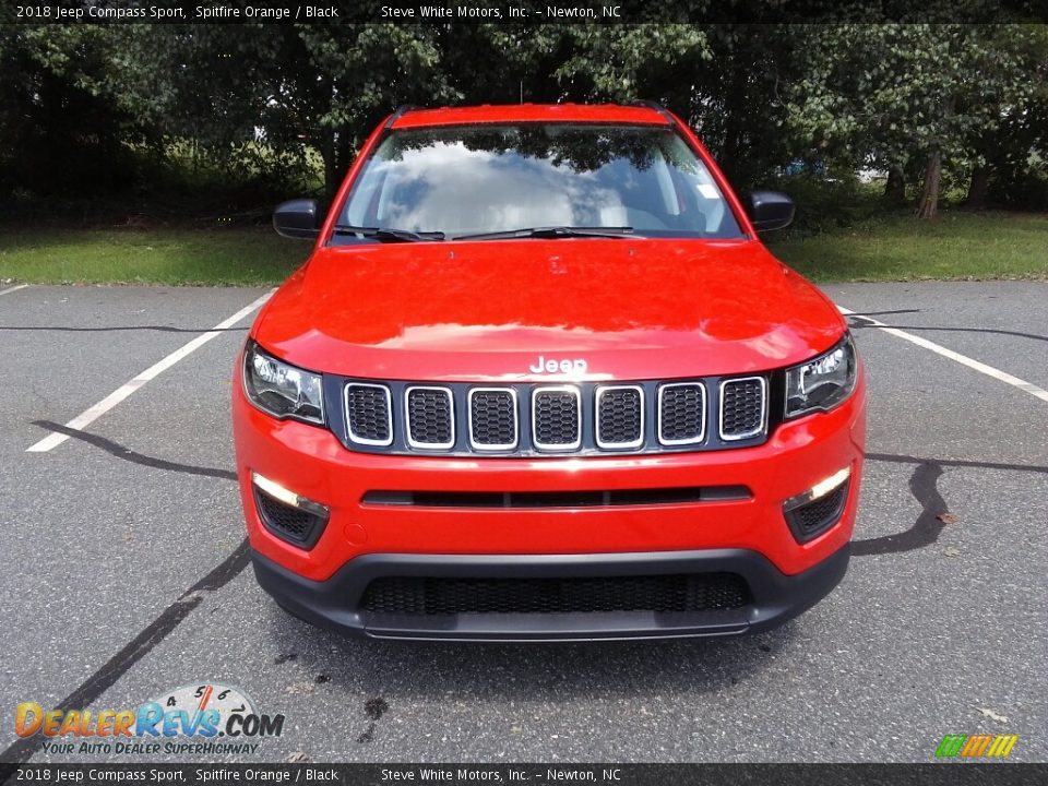 2018 Jeep Compass Sport Spitfire Orange / Black Photo #3