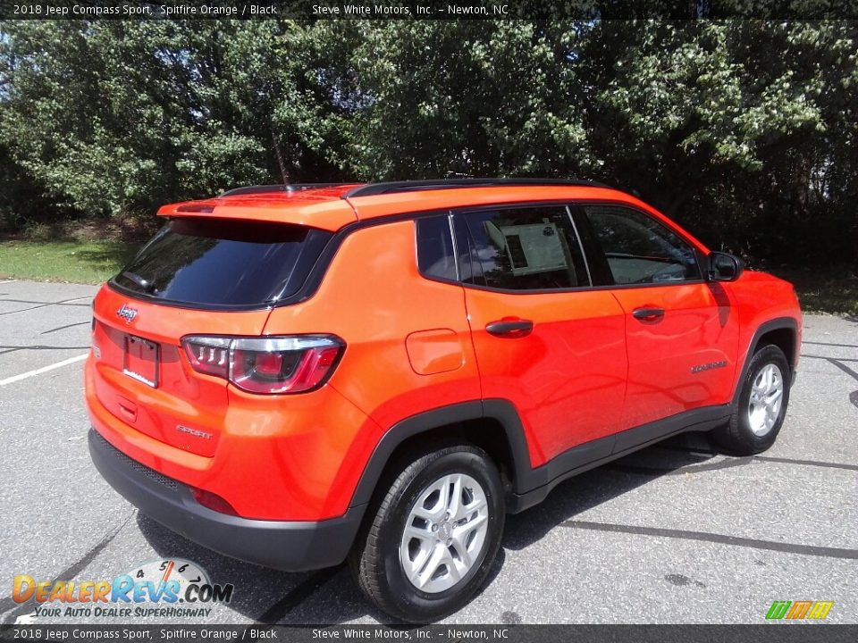 2018 Jeep Compass Sport Spitfire Orange / Black Photo #6