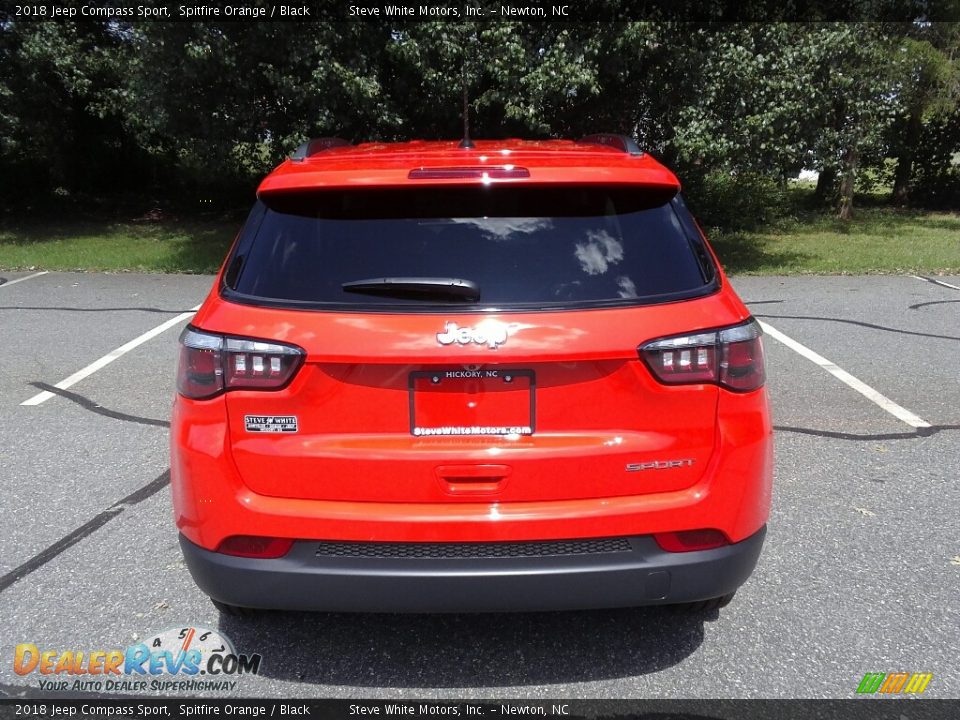 2018 Jeep Compass Sport Spitfire Orange / Black Photo #7