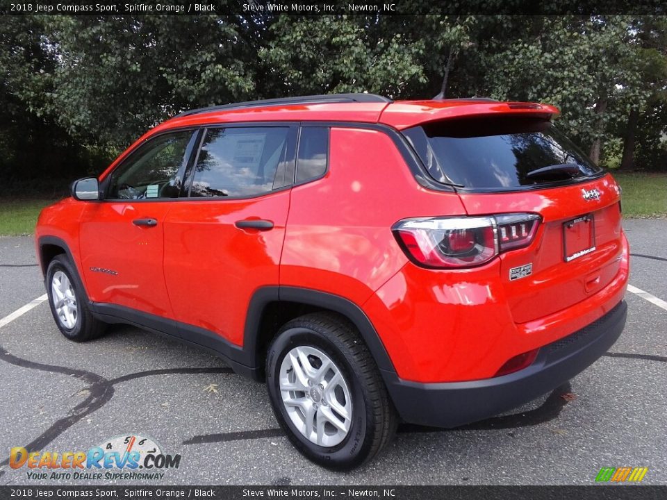 2018 Jeep Compass Sport Spitfire Orange / Black Photo #8