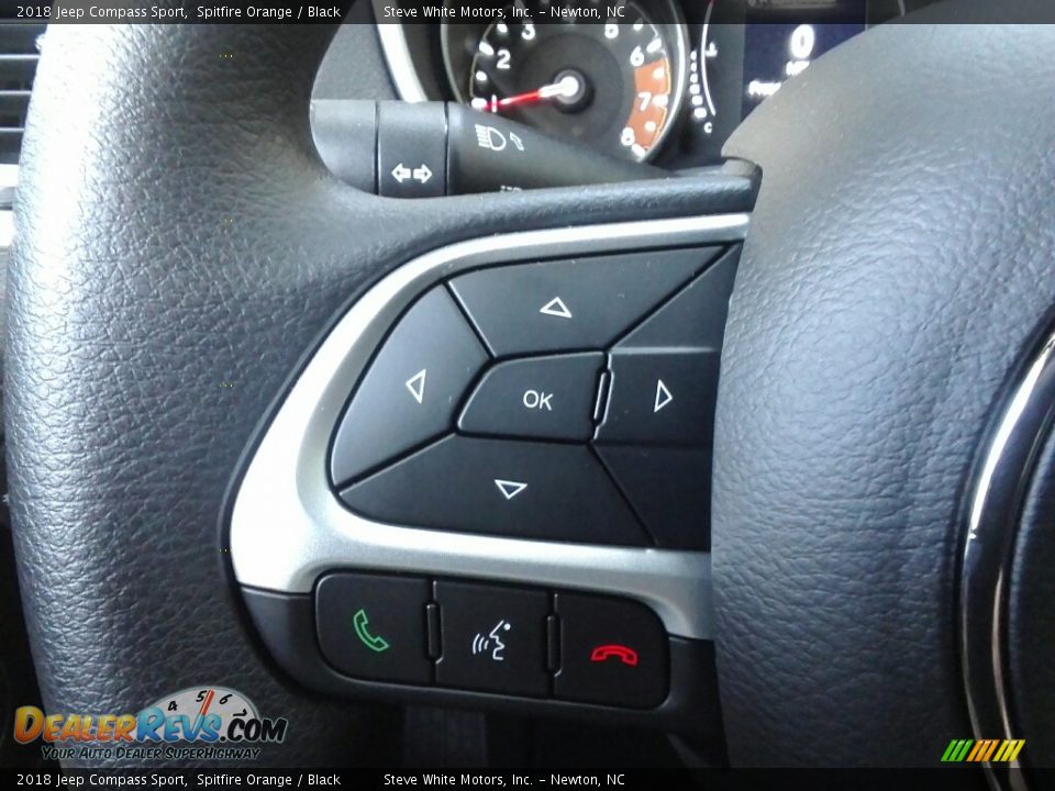 2018 Jeep Compass Sport Spitfire Orange / Black Photo #17