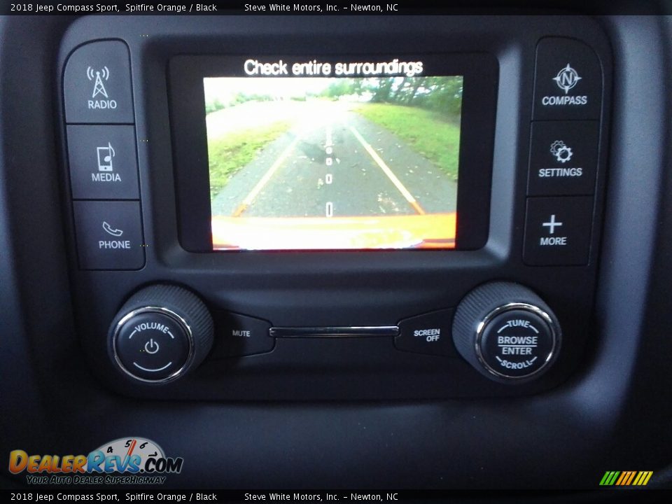 2018 Jeep Compass Sport Spitfire Orange / Black Photo #22