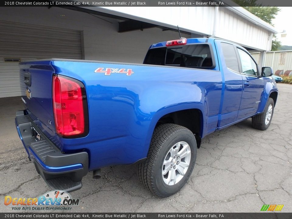 2018 Chevrolet Colorado LT Extended Cab 4x4 Kinetic Blue Metallic / Jet Black Photo #2