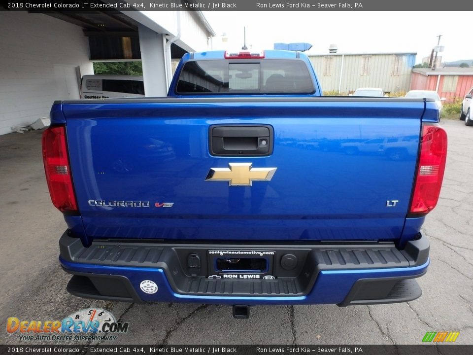 2018 Chevrolet Colorado LT Extended Cab 4x4 Kinetic Blue Metallic / Jet Black Photo #3