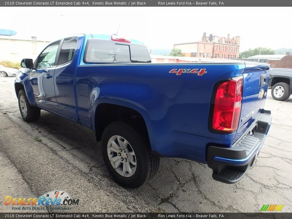 2018 Chevrolet Colorado LT Extended Cab 4x4 Kinetic Blue Metallic / Jet Black Photo #4