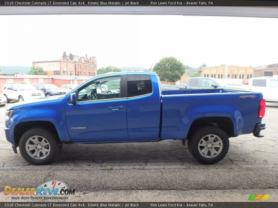 2018 Chevrolet Colorado LT Extended Cab 4x4 Kinetic Blue Metallic / Jet Black Photo #5